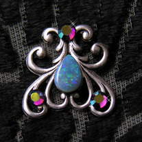 Tribal Belly Dance Bindi ~ Opal Blossom