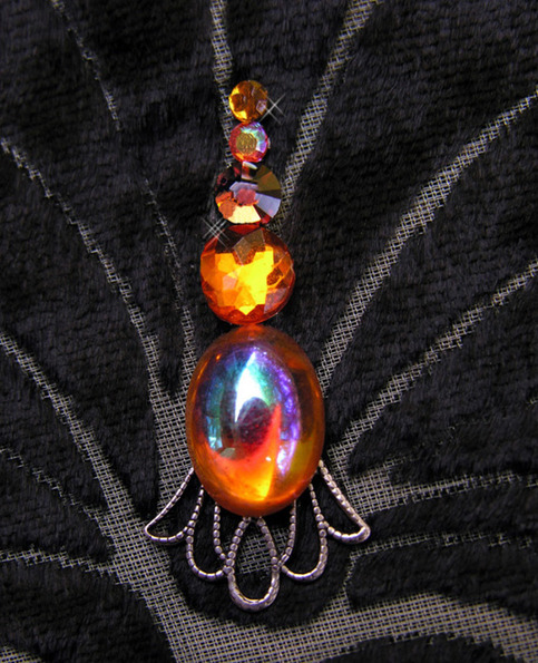 Tribal Belly Dance Bindi ~ Autumn Blaze