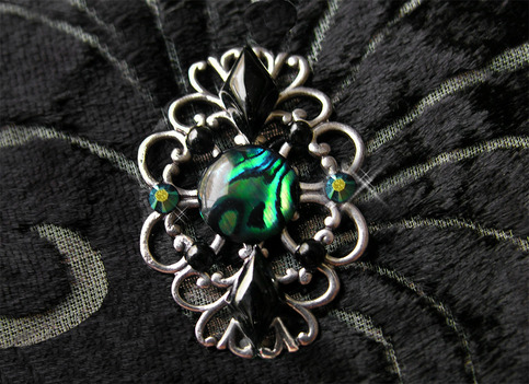Tribal Belly Dance Bindi ~ Petrol