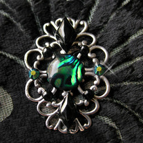 Tribal Belly Dance Bindi ~ Petrol