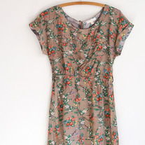Colorful Vintage Floral Dress