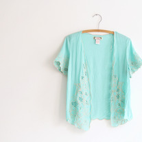 Mint Lace Cover Up