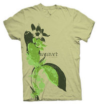 Ladies Khaki Flower Tee