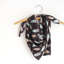 Feather Print Scarf