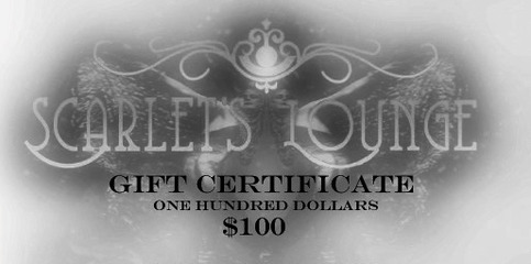 Scarlet's Lounge Gift Certificate $100