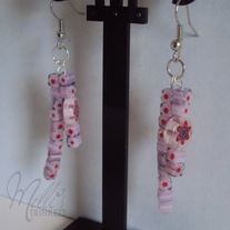 Millefiori Pink Earrings