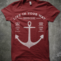 Anchor on Cardinal Red 