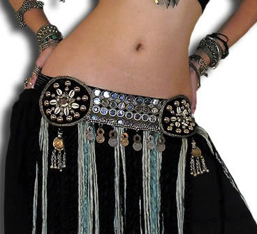  Tribal Banjara Mirror Fringe Coin Belt