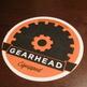 Gearhead Round Stickers - 2 Pack