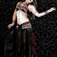 Tribal Velvet Tassel Fringe Coin Belt - Thumbnail 1