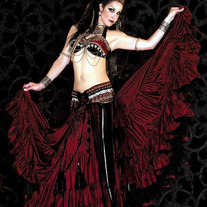 Reversible 25yd Satin Gypsy Skirt COLORS