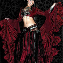 Complete 4pc Tribal Gypsy Costume Set
