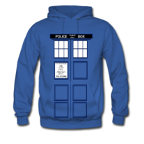 TARDIS Mens Hoodie Sweatshirt S-XXL