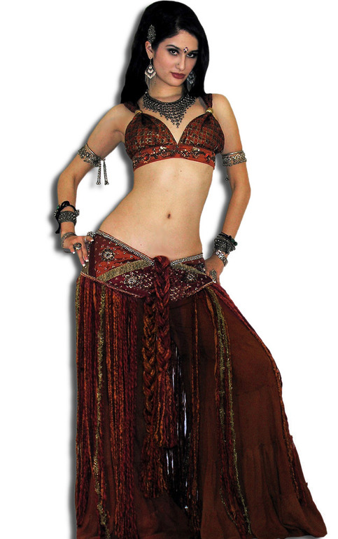 Complete 3pc Jeweled Brocade Costume