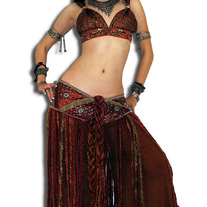 Complete 3pc Jeweled Brocade Costume 
