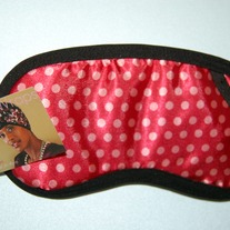 Sleep Mask- Pink Dots