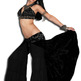 Jeweled Burnt Velvet Beaded Bra Top - Thumbnail 1
