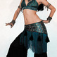 Jeweled Brocade Tassel Fringe Hip Scarf - Thumbnail 1