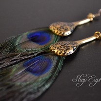 Peacock Feather Earrings