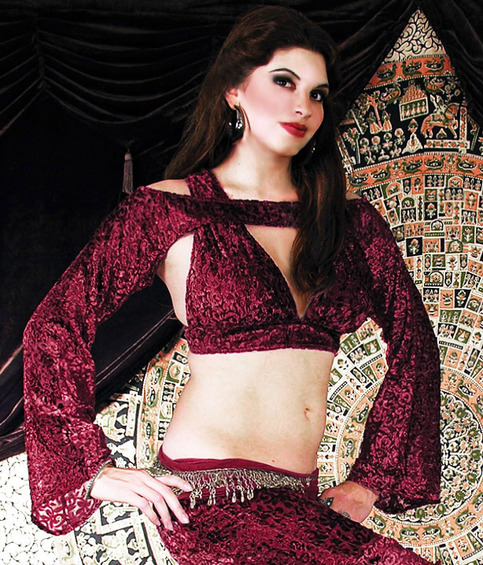 Tribal Gypsy Burnt Velvet Shrug Top