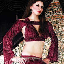 Tribal Gypsy Burnt Velvet Shrug Top