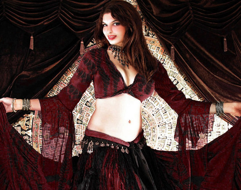 Reversible Tie Dye Gypsy Ghawazee Top