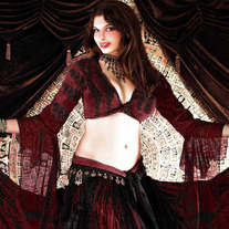 Reversible Tie Dye Gypsy Ghawazee Top