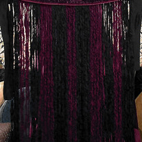 Tribal Stripe Mohair Fringe Belt