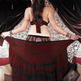 Tribal 25yd Tier Satin Swirl Gypsy Skirt - Thumbnail 2