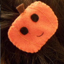 Halloween Pumpkin Hairclip