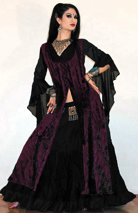 Tribal Gypsy Velvet Ghawazee Coat
