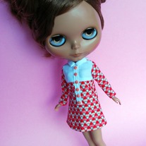 Gone Dotty Shirt Dress for Blythe