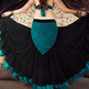 Tribal Gypsy Double Ruffle Spinning Skirt - Thumbnail 1
