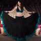 Tribal Gypsy Crochet Knit Fringe Hip Scarf - Thumbnail 2