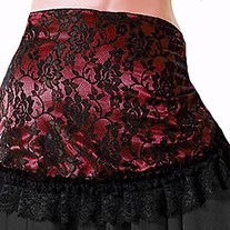 Tribal Gypsy Lace Ruffle Hip Scarf