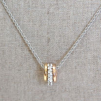 3-Ring Mixed Necklace