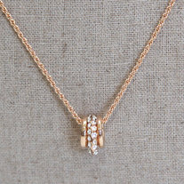 3-Ring Gold Necklace