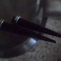 0g Acrylic Tapers - Black
