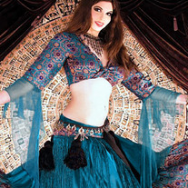 Tribal Gypsy Brocade Ghawazee Top