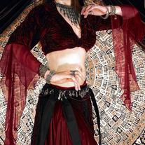 Tribal Gypsy Velvet Ghawazee Top