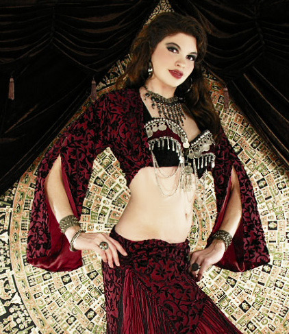 Reversible Burnt Velvet Ghawazee Top