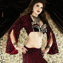 Reversible Burnt Velvet Ghawazee Top