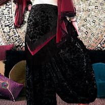 Tribal Gypsy Burnt Velvet Harem Pants