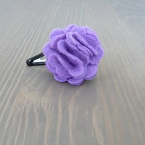 Tiny Felt Flower Hair Clips