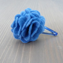 Tiny Felt Flower Hair Clips