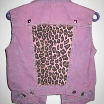 Purple Punk Studded Vest