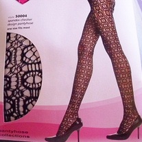 Checker Design Pantyhose