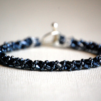 Gunmetal Rope Bracelet
