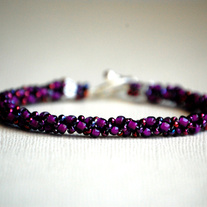 Plum Rope Bracelet