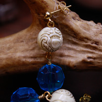 Lucite Thistle Drops Atlantic Dangle Earrings